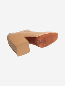 Balenciaga Neutral patent block heels - size EU 39 (UK 6)