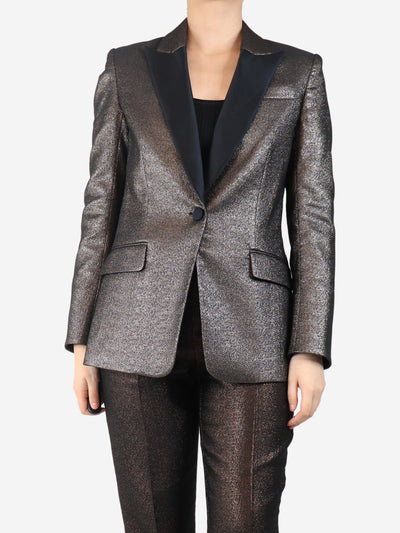 Brown lurex blazer - size UK 10 Coats & Jackets Veronica Beard 