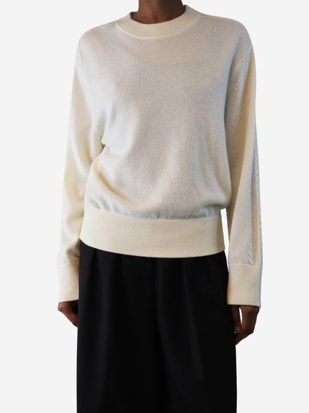 Cream crewneck jumper - size XS product image
