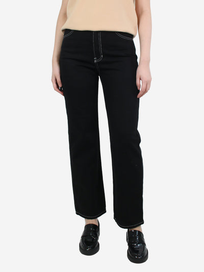Black cowboy high-rise straight jeans - size UK 8 Trousers Reformation 
