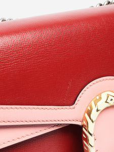 Gucci Black Dionysus Small Shoulder Bag in Red and Pink - size