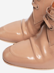 Balenciaga Neutral patent block heels - size EU 39 (UK 6)