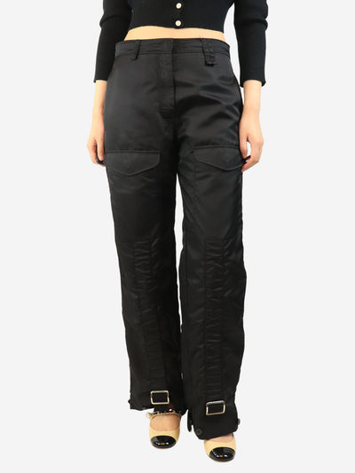 Black multi-pocket trousers - size UK 10 Trousers Simone Rocha 