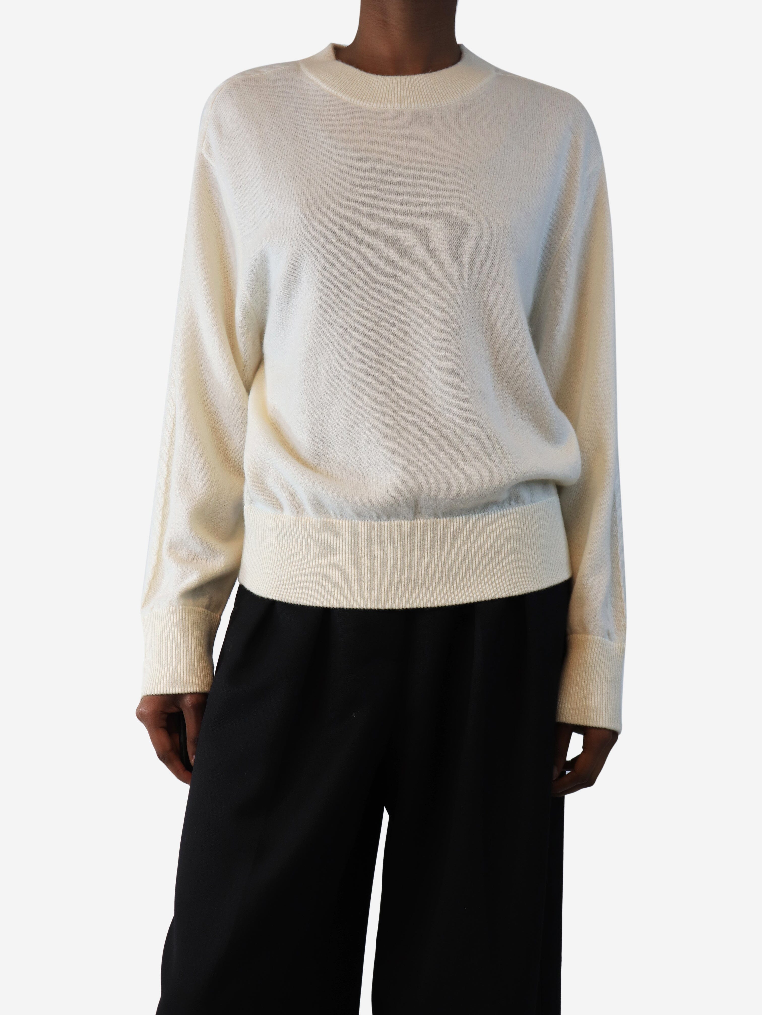 Cream crewneck jumper - size XS Knitwear Iro 