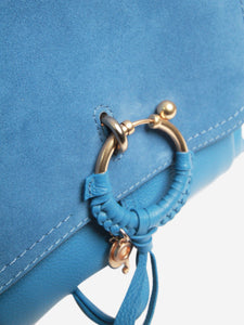 See By Chloe Blue Joan suede and leather shoulder bag