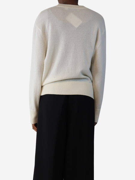 Cream crewneck jumper - size XS alternate image