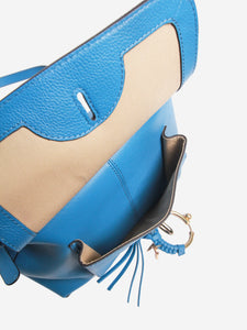 See By Chloe Blue Joan suede and leather shoulder bag