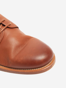 Santoni Brown Derby shoes - size EU 39 (UK 6)