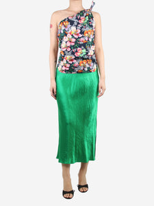 Vince Green satin twill midi skirt - size S