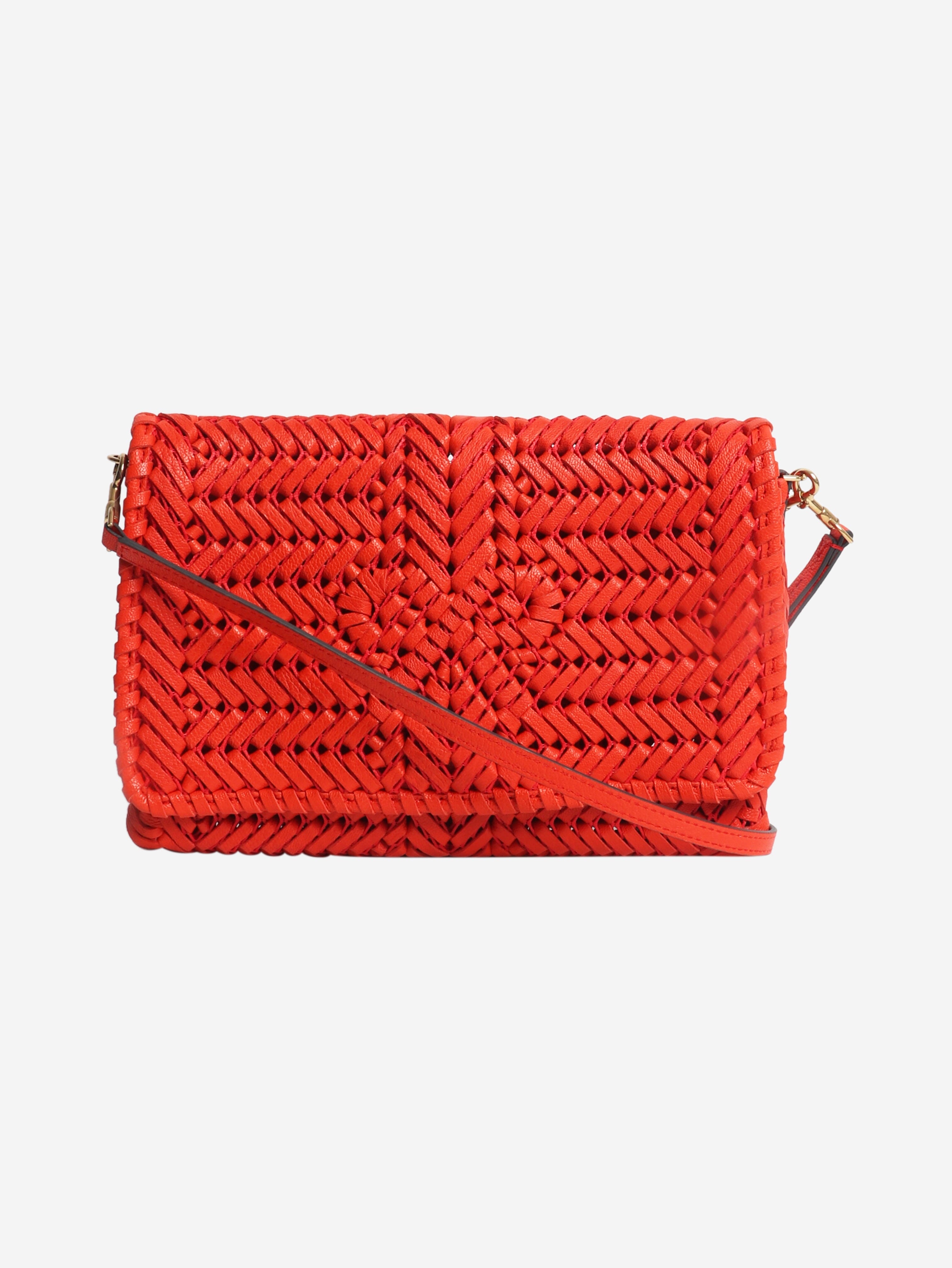 Red Neeson woven leather crossbody bag Cross-body bags Anya Hindmarch 