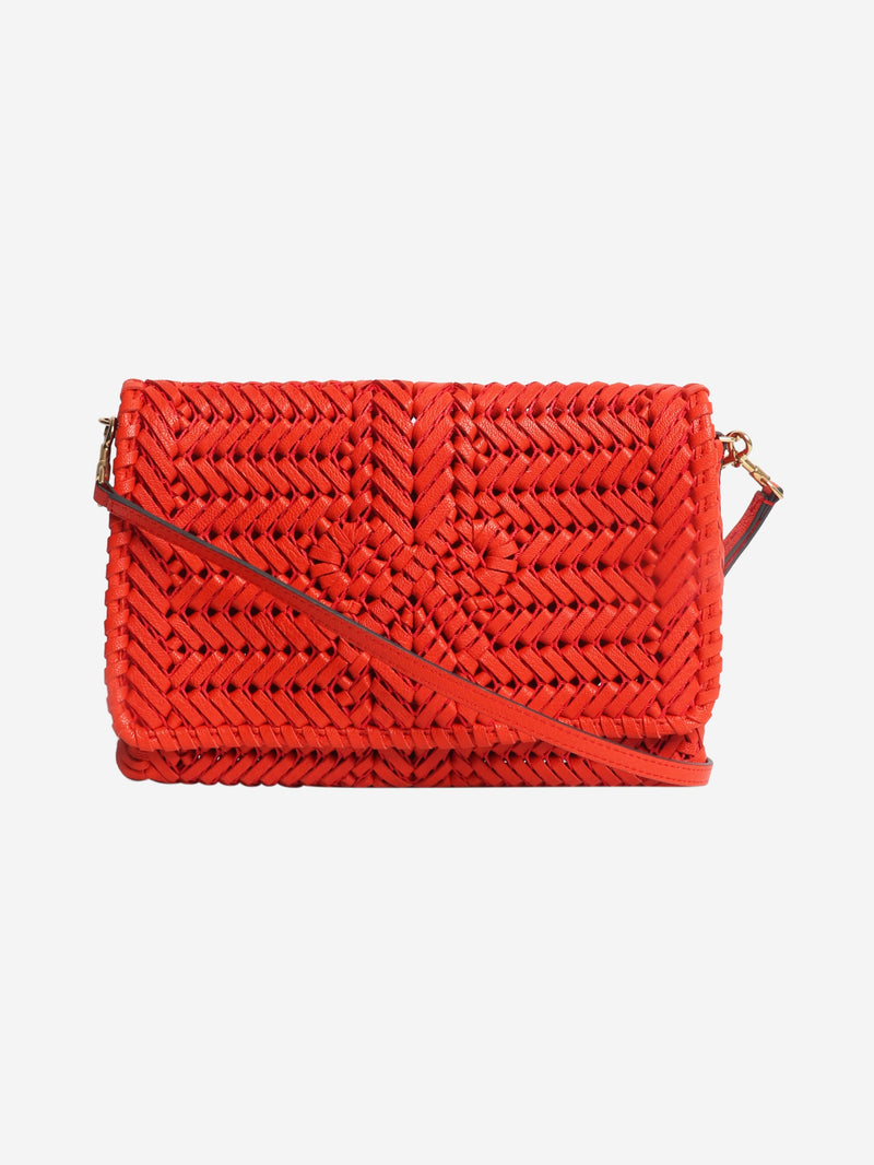 Red Neeson woven leather crossbody bag Cross-body bags Anya Hindmarch 