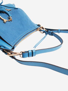 See By Chloe Blue Joan suede and leather shoulder bag