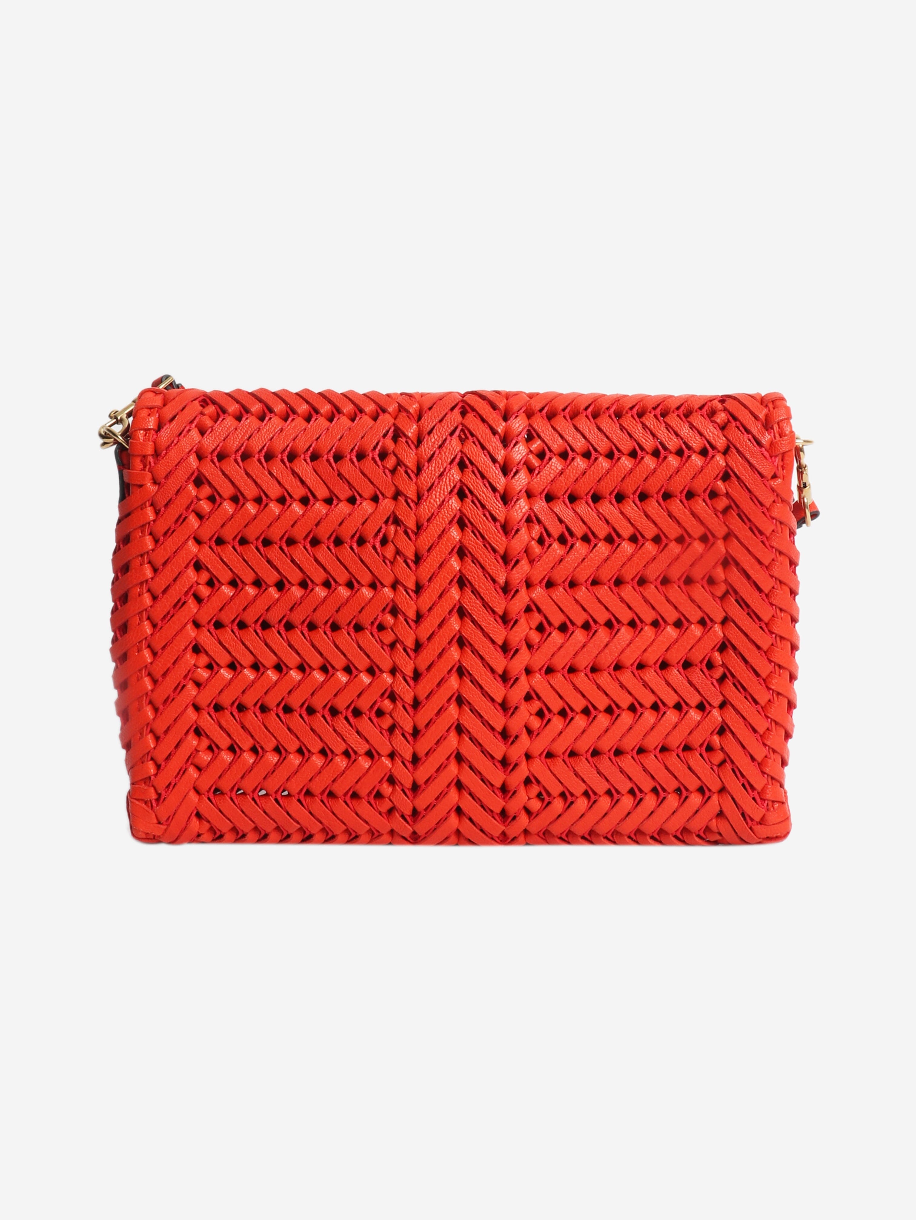 Red Neeson woven leather crossbody bag Cross-body bags Anya Hindmarch 