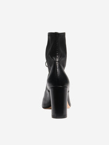 Gianvito Rossi Black leather lace-up ankle boots - size EU 39.5 (UK 6.5)