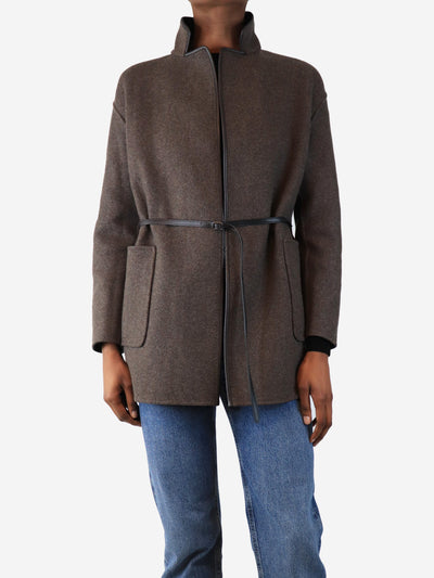 Brown reversible coat - size XS Coats & Jackets Loro Piana 
