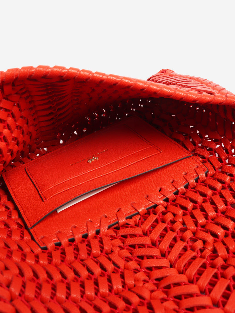 Red Neeson woven leather crossbody bag Cross-body bags Anya Hindmarch 