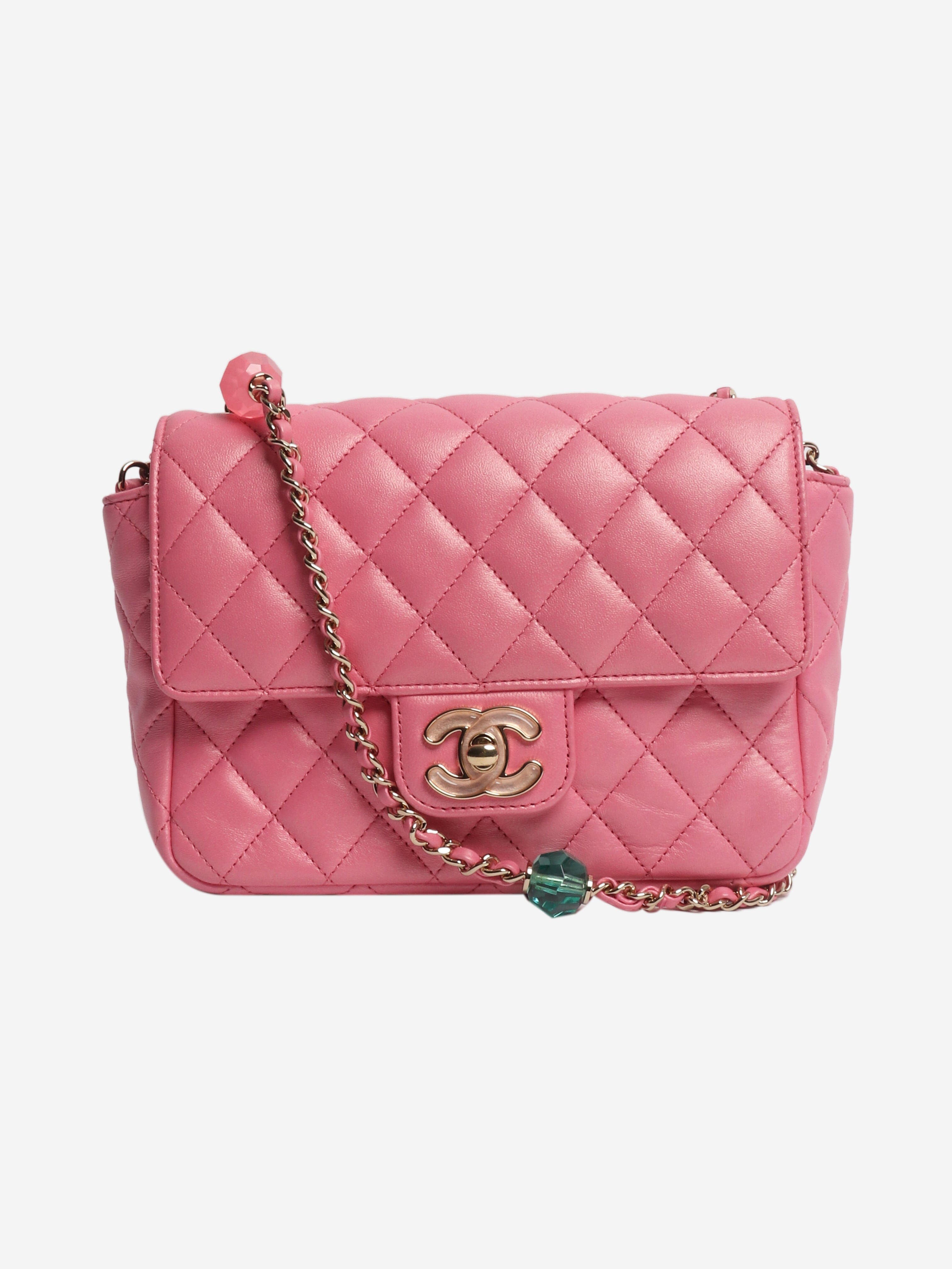 Pink irresdescent candy heart flap bag Cross-body Bags Chanel 