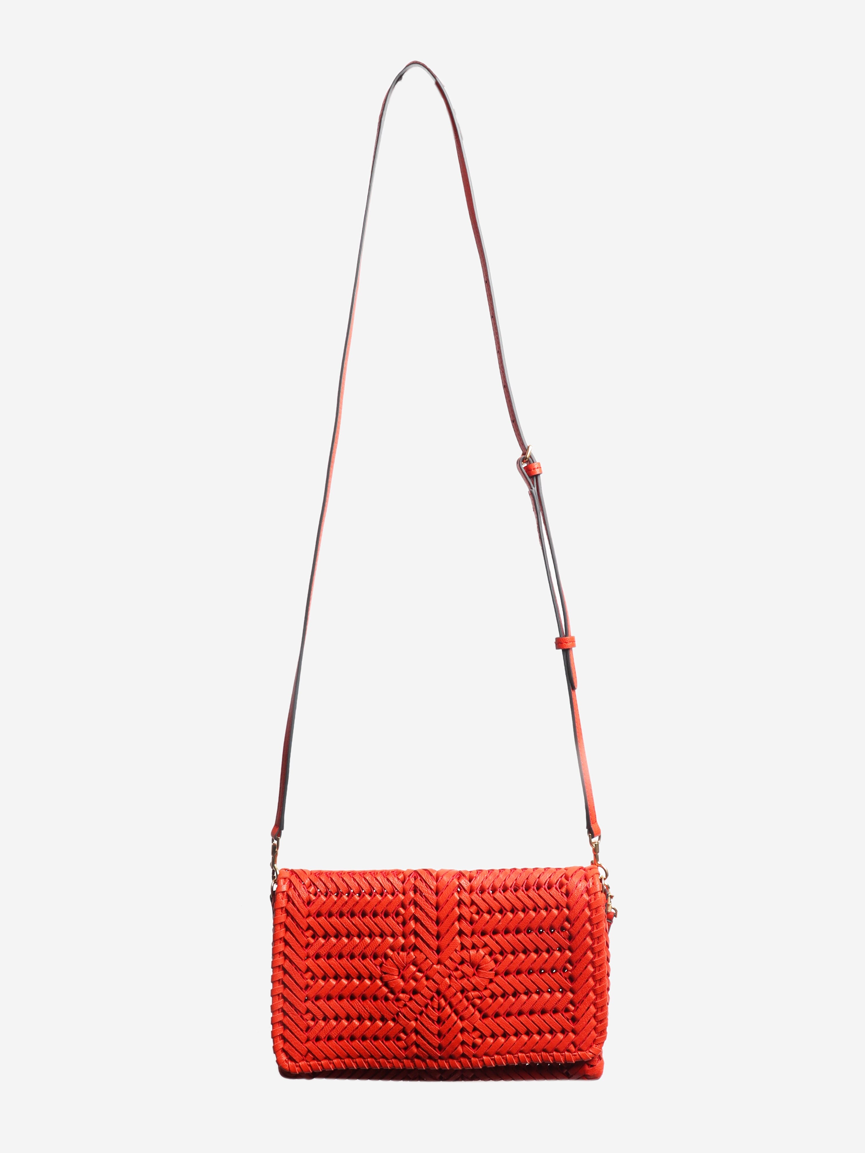 Red Neeson woven leather crossbody bag Cross-body bags Anya Hindmarch 