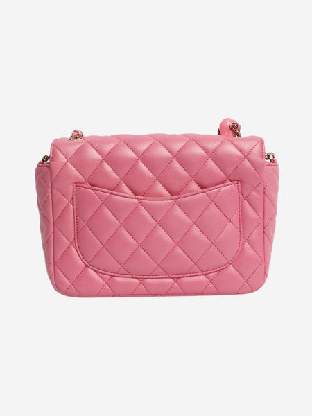 Pink irresdescent candy heart flap bag alternate image