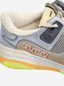 Gucci Grey mesh trainers - size EU 40 (UK 7)