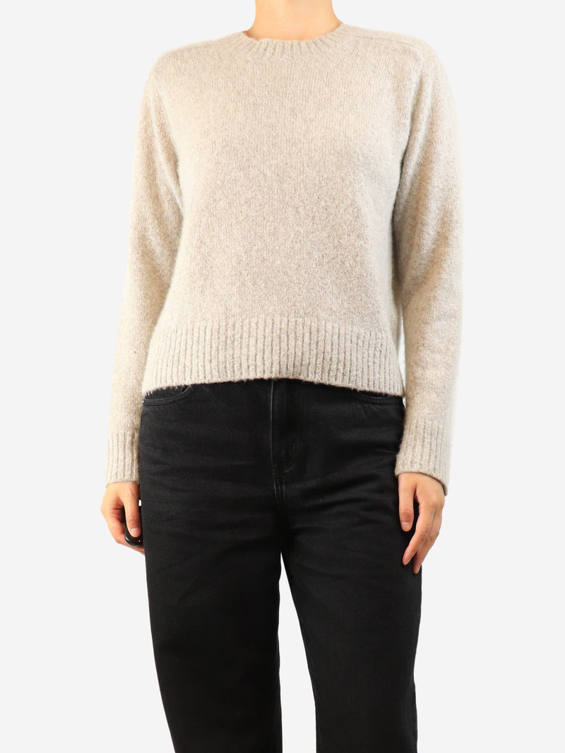 Oatmeal supersoft cashmere jumper - size S Knitwear James Perse 
