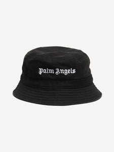 Palm Angels Black bucket hat