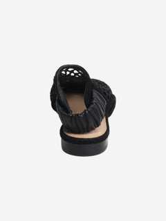 Black suede and mesh slingbacks - size EU 38 (UK 5) Flat Shoes Dior 