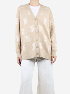 Burberry Neutral TB Monogram cardigan - size S