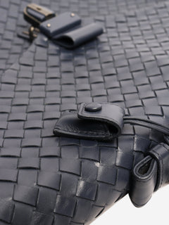 Blue Intrecciato leather briefcase Top Handle Bags Bottega Veneta 