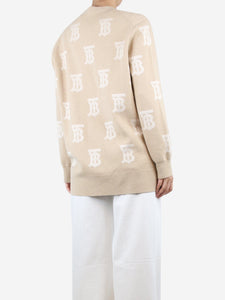 Burberry Neutral TB Monogram cardigan - size S