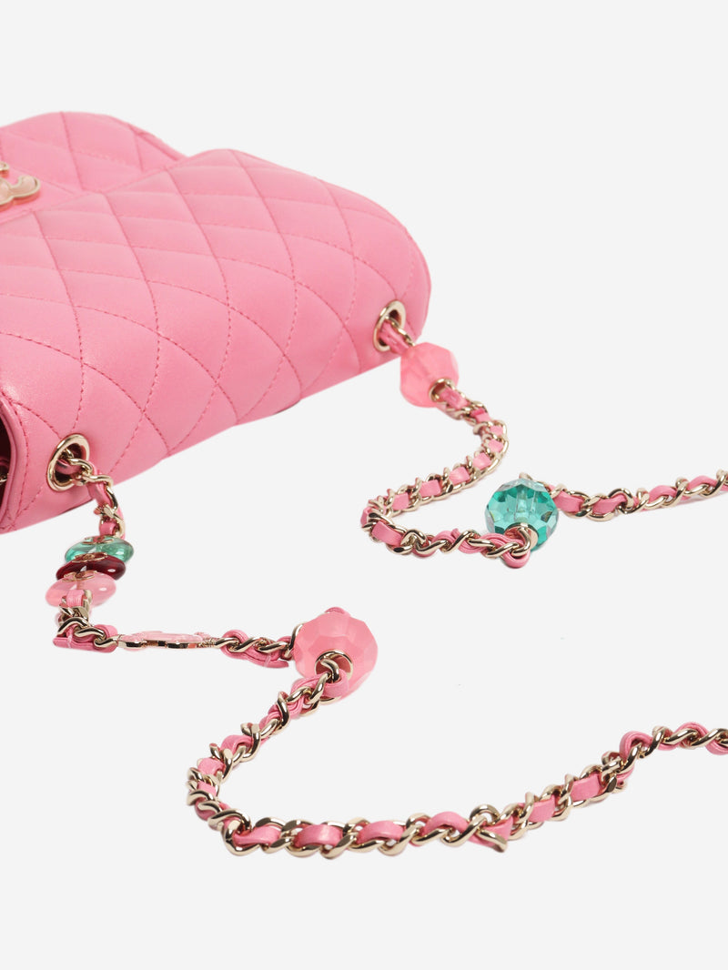 Pink irresdescent candy heart flap bag Cross-body Bags Chanel 