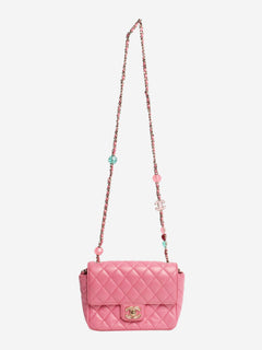 Pink irresdescent candy heart flap bag Cross-body Bags Chanel 