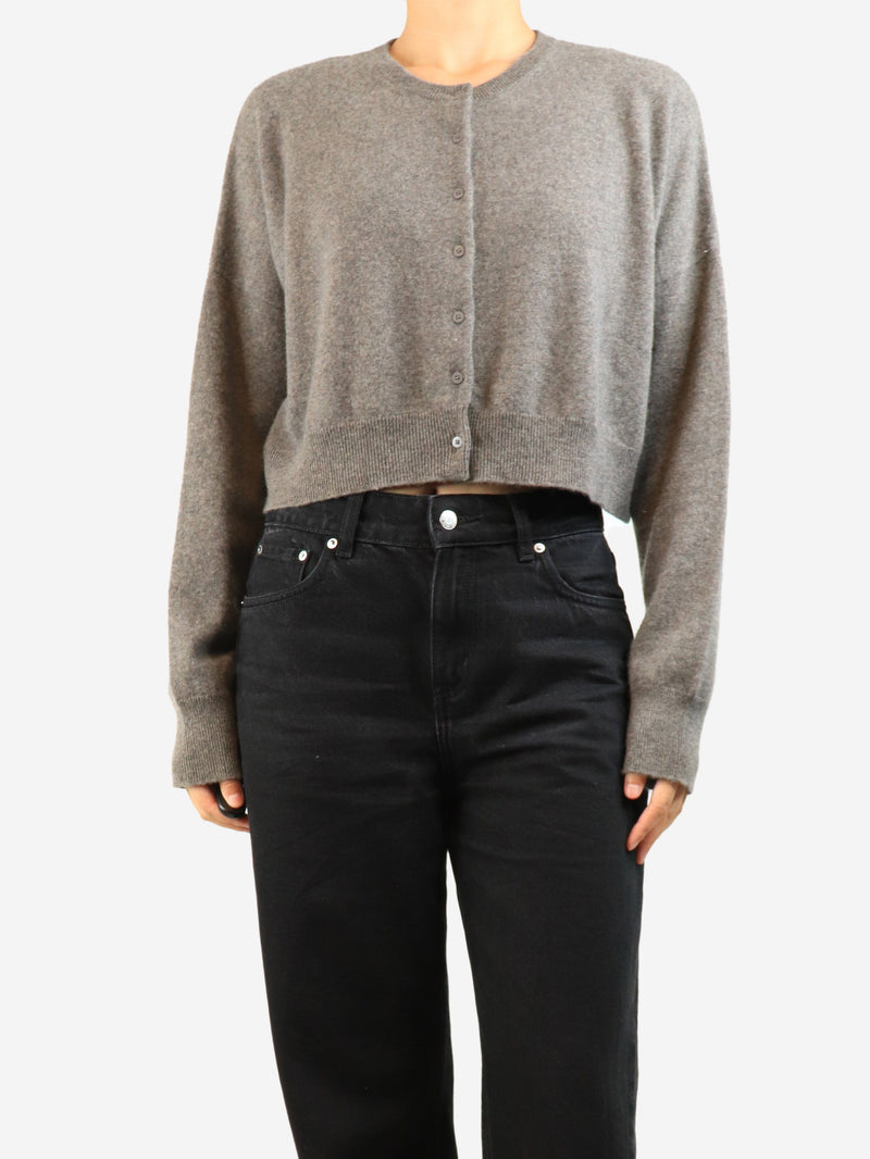 Brown cashmere cropped cardigan - size XS Knitwear St. Agni 