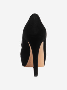 Gianvito Rossi Gianvito Rossi Black platform suede heels - size UK 5