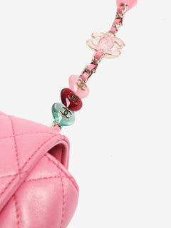 Pink irresdescent candy heart flap bag Cross-body Bags Chanel 