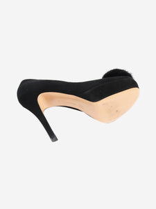 Gianvito Rossi Gianvito Rossi Black platform suede heels - size UK 5