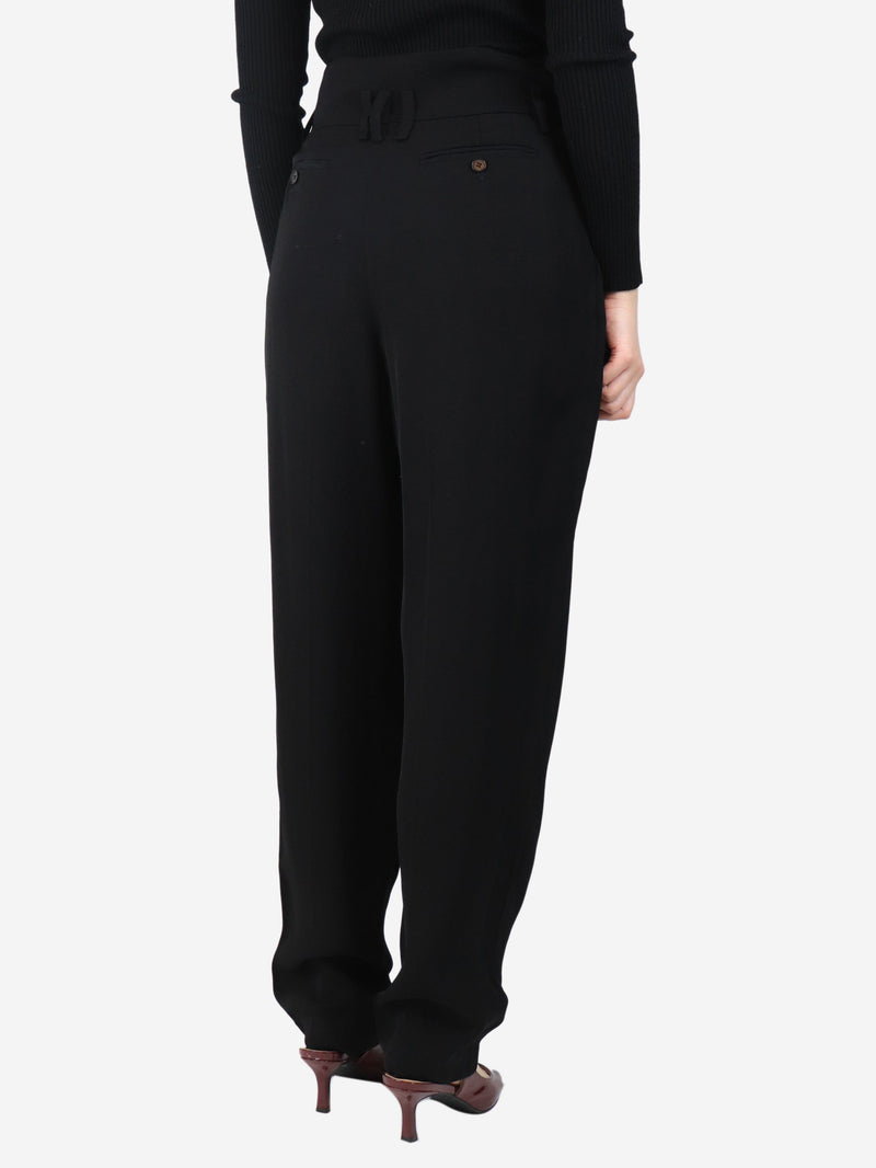 Black high-waisted trousers - size UK 12 Trousers Iro 