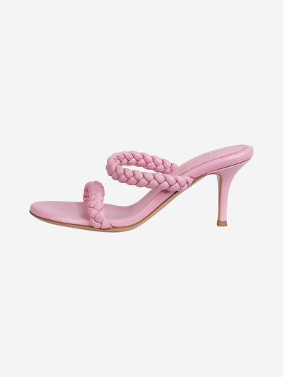 Pink braided-strap sandal heels - size EU 38 Heels Gianvito Rossi 