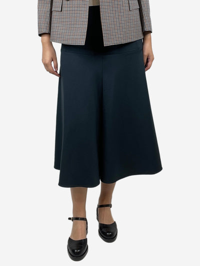 Dark green wool A-line midi skirt - size UK 8 Skirts Marni 