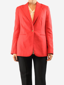 Red wool-blend blazer - size UK 12 Coats & Jackets The Row 