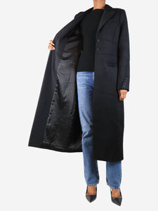 Paige Black wool coat - size UK 6