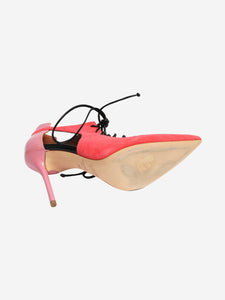 Malone Souliers Pink suede Montana point-toe pumps - size EU 38.5