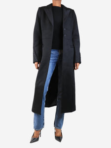 Paige Black wool coat - size UK 6