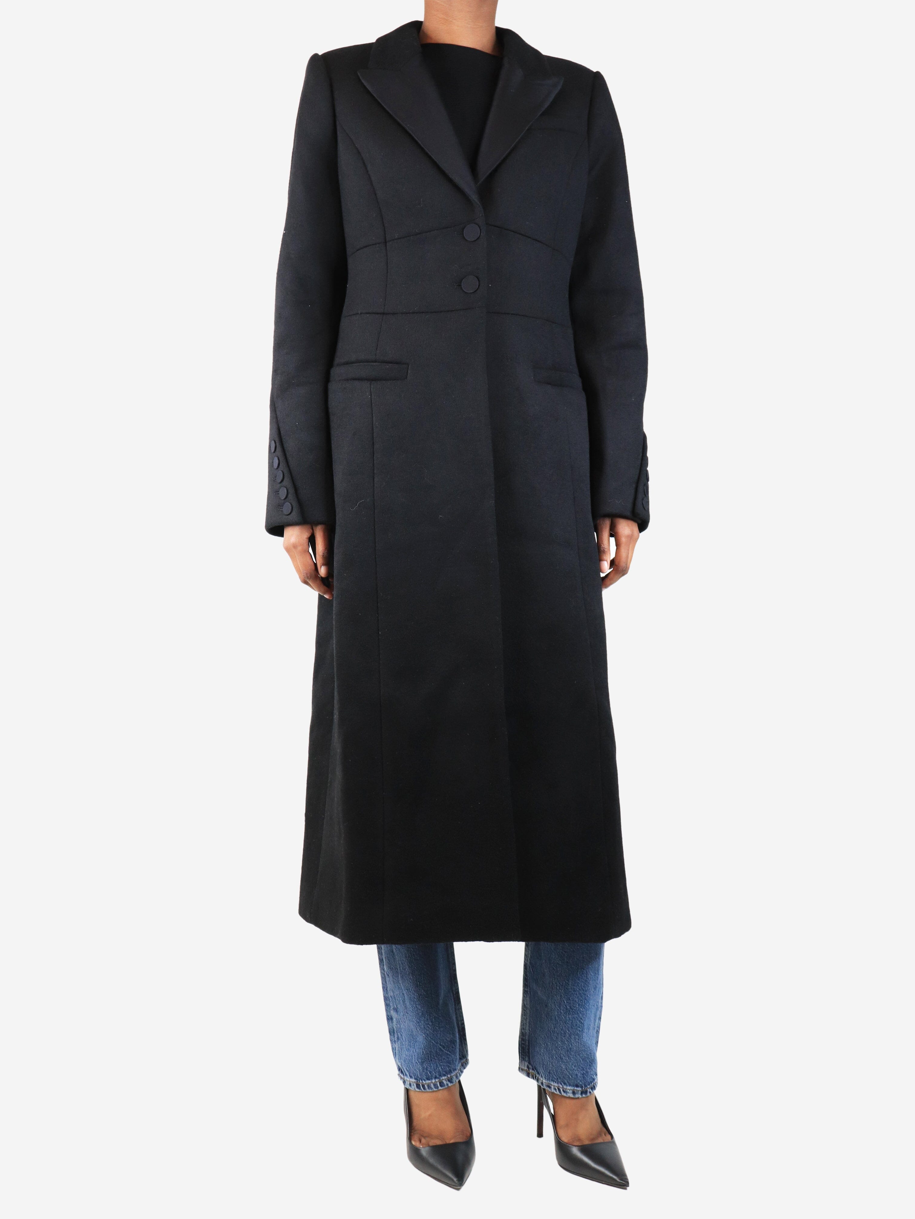 SOE Deep breasted Wool Coat　ブラック SOE Deep breasted Wool Coat ブラック Deep breasted Wool Coat