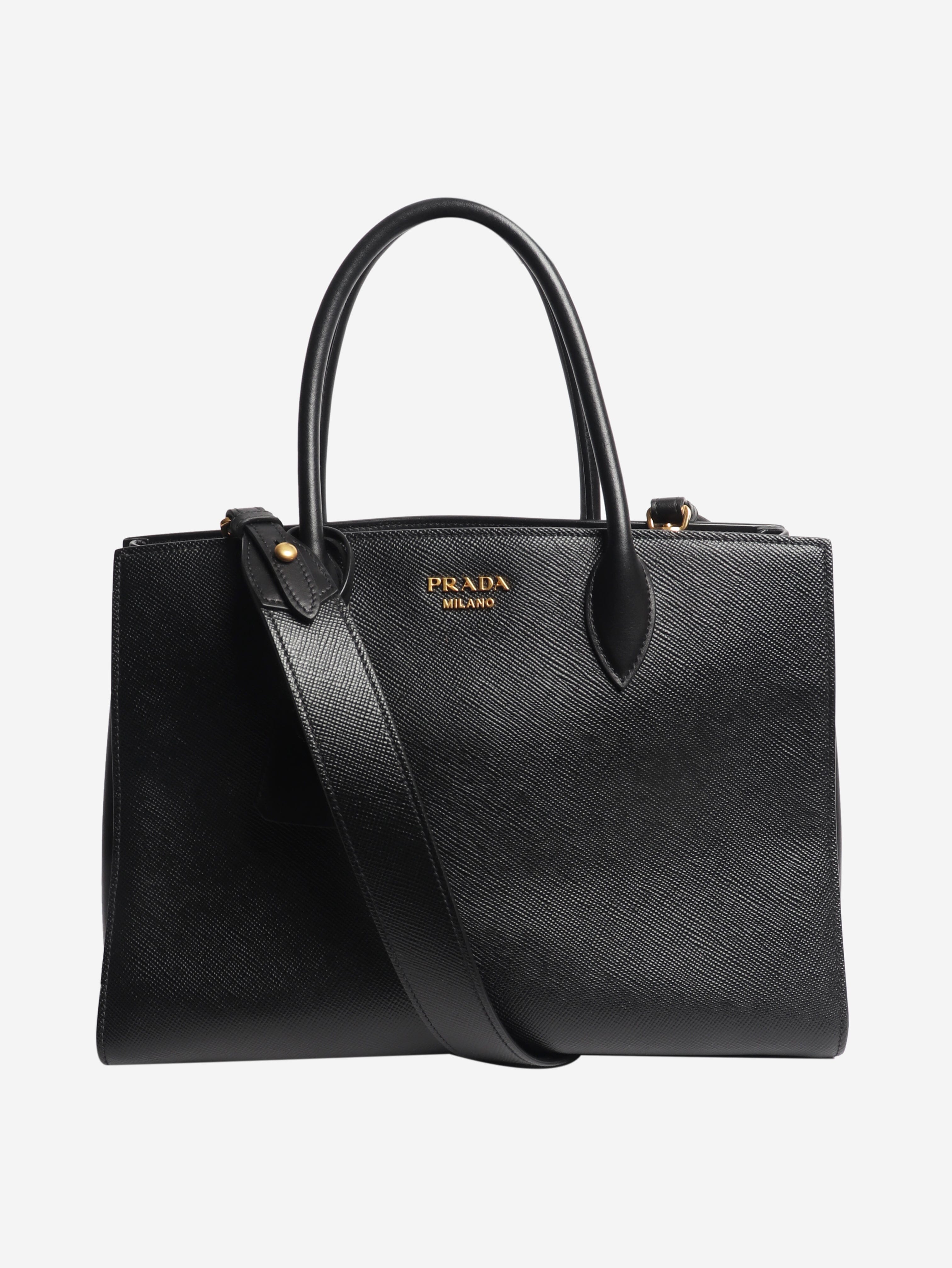 Black Saffiano leather 2way bag Shoulder bags Prada 
