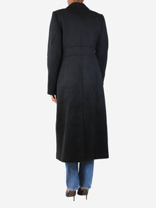 Paige Black wool coat - size UK 6