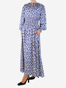 Loretta Caponi Blue Zaira bahaus maxi dress - size S