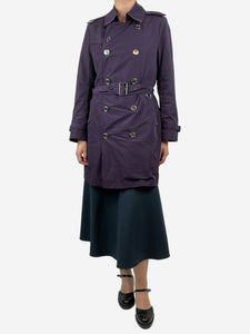 Burberry purple coat hotsell