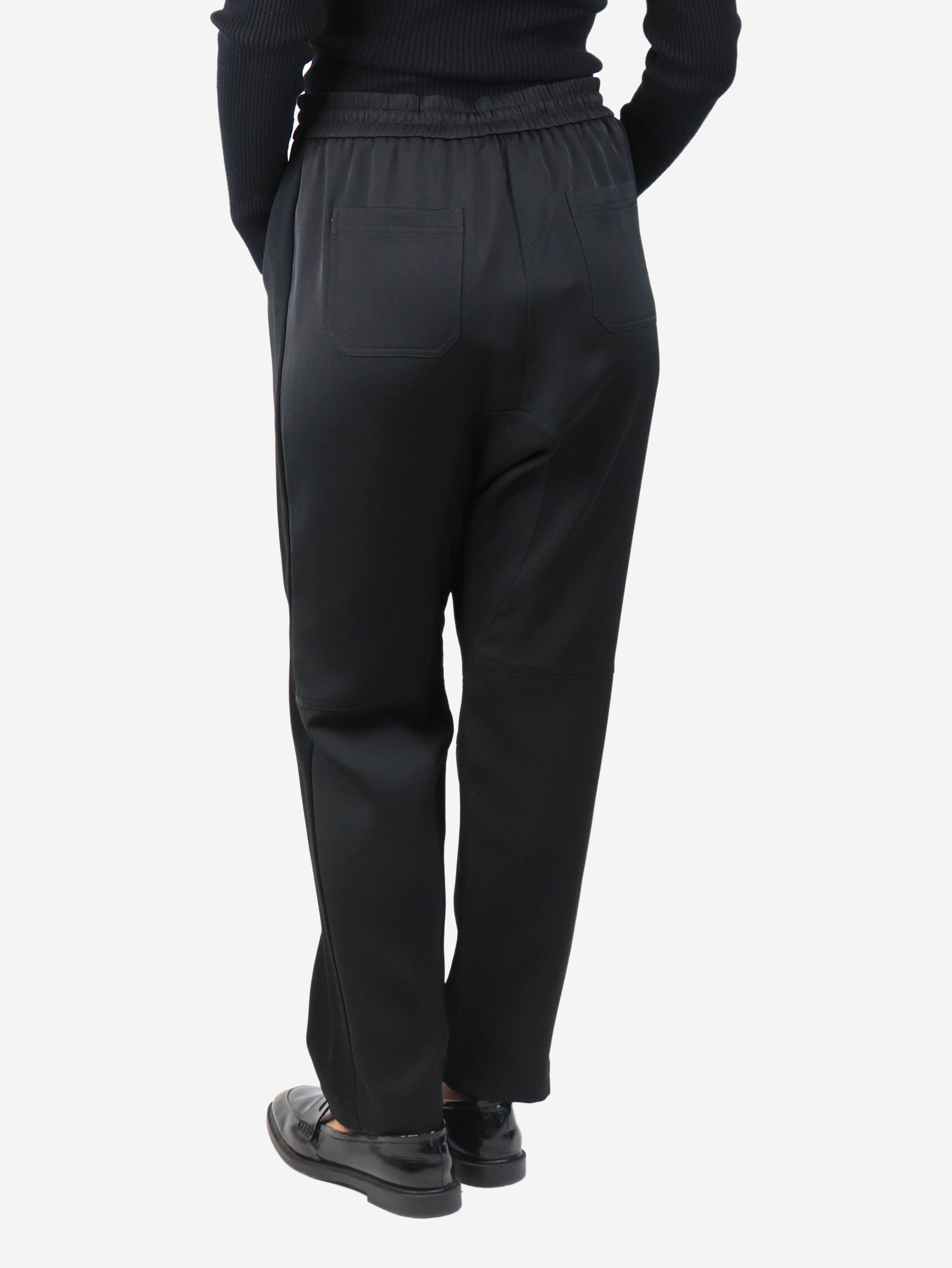 Black panel trousers - size UK 14 Trousers ME+EM 