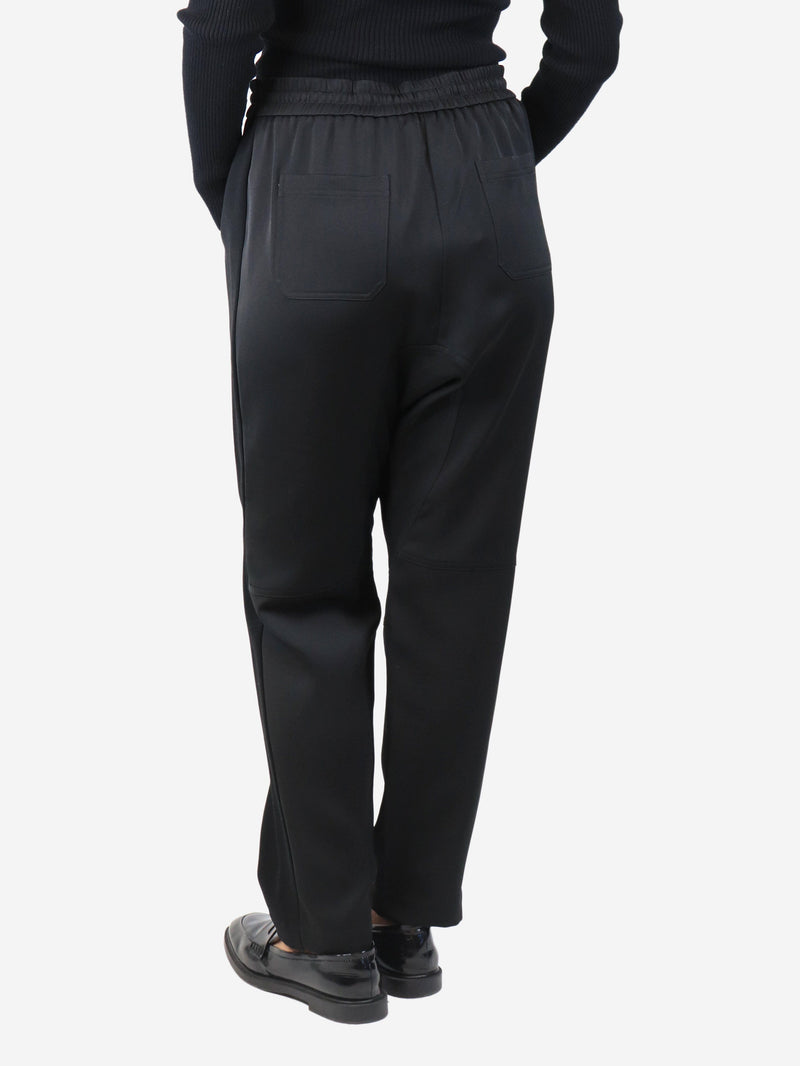 Black panel trousers - size UK 14 Trousers ME+EM 